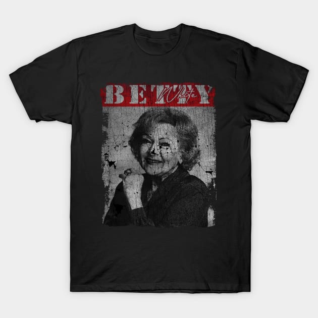 TEXTURE ART -Betty White golden T-Shirt by ZiziVintage